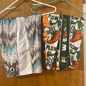 2 pair of flow society shirts. Youth medium.